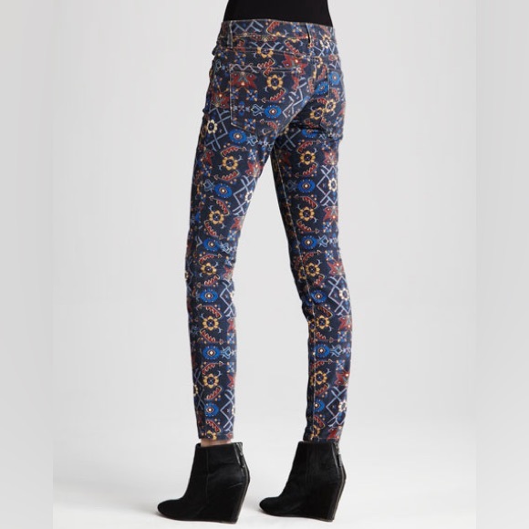 Y2K Current/Elliott The Ankle Printed low rise Skinny Jeans - Picture 2 of 8